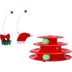 Frisco Holiday Santa Hat & Mistletoe Cat Tracks Cat Toy & Frisco Holiday Gingerbread Interactive Cat Scratcher Cat Toy With Catnip -Pet Cat Supplies Shop 986246 PT3. AC SS1800 V1698258344