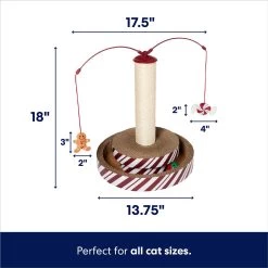 Frisco Holiday Santa Hat & Mistletoe Cat Tracks Cat Toy & Frisco Holiday Gingerbread Interactive Cat Scratcher Cat Toy With Catnip -Pet Cat Supplies Shop 986246 PT6. AC SS1800 V1698258116