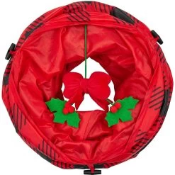 Frisco Holiday Buffalo Plaid Foldable Play Tunnel Cat Toy With Catnip & Frisco Holiday Festive Red Variety Pack Gift Box Cat Toy With Catnip, 14 Count -Pet Cat Supplies Shop 986262 PT3. AC SS1800 V1698257736